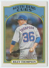 2021 Topps Heritage Minor League #12 Riley Thompson South Bend Cubs
