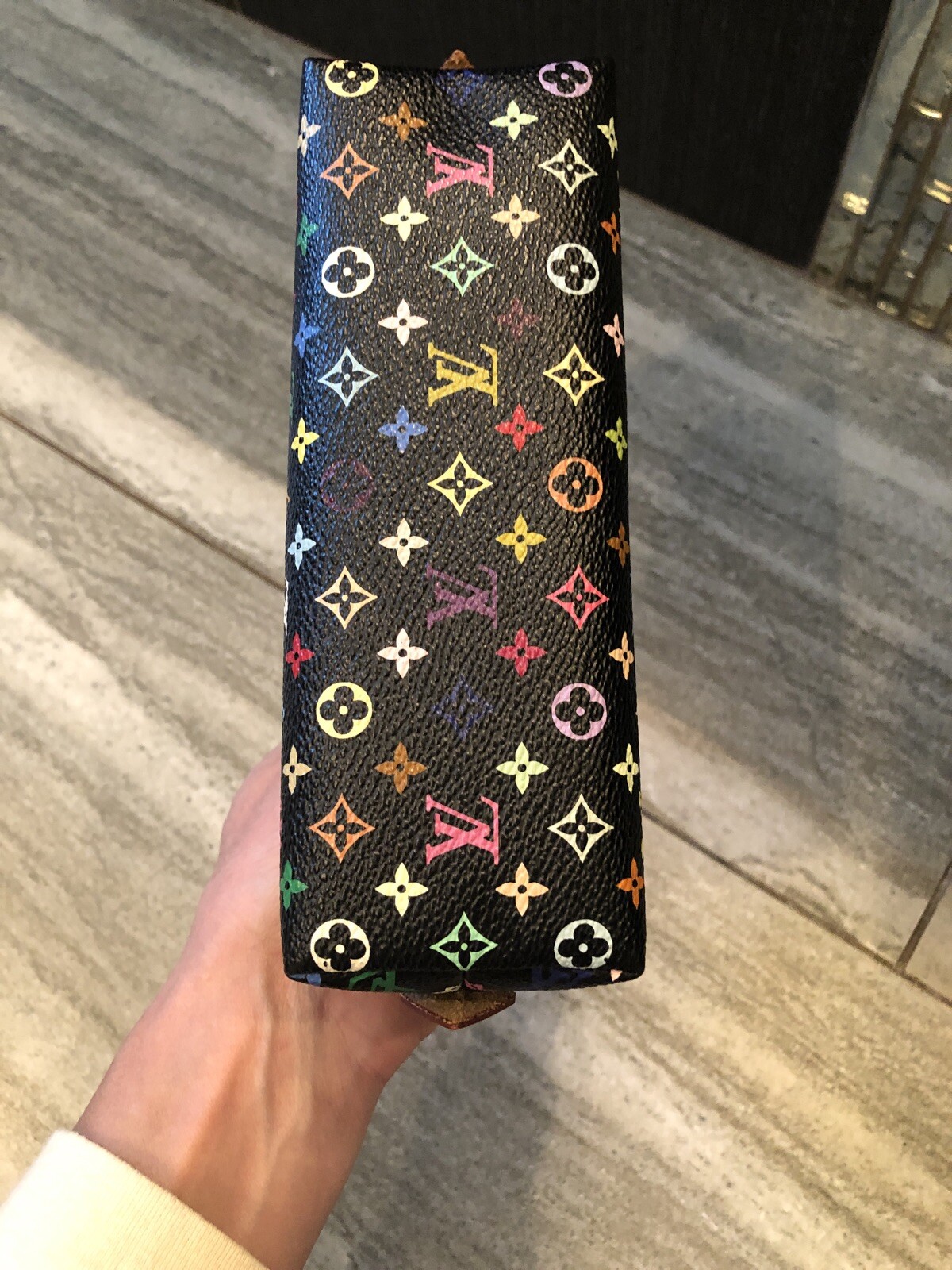 LOUIS VUITTON POCHETTE COSMETIC POUCH PURSE MULTI COLOR M47355 