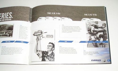 ORIGINAL EVINRUDE 100TH ANNIVERSARY OUTBOARD BOAT MOTOR BROCHURE - BOSTON WHALER - Picture 4 of 5