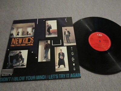 12'' record single ,New kids on the block Didnt i blow your mind ,let,s try again