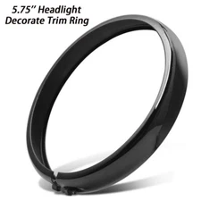 For Harley Sportster Dyna Softail Black 5.75'' Headlight Decorate Trim Ring