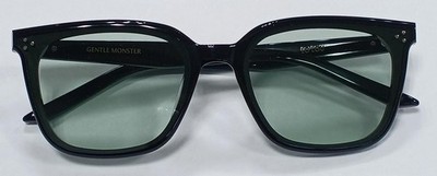 Gentle Monster Green Lens Black Frame Sunglasses