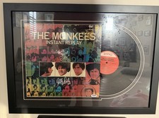 Monkees Instant Replay LP Signed Davy Jones Micky Dolenz PSA Inscribed Framed