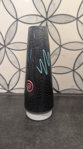 RICHARD MARQUIS ONE-OF-A-KIND LATTICINO GLASS VASE 