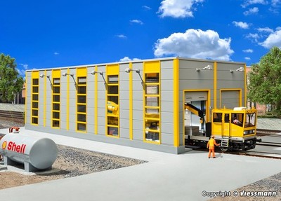 Kibri 39252 HO Modern Maintenance Hangar GleisBau Kit