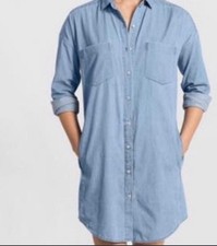 Everlane Denim Longsleeve Shirt Dress Size 2