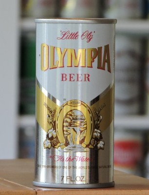 OLYMPIA BEER, OLYMPIA, WASHINGTON ''Little Oly'' 7 OZ. STEEL TEST CAN #2-225-4
