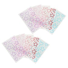 10 Sheet Eye Crystal Pearls Nail Jewel Stickers Face Gems Makeup