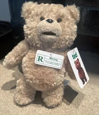 2012 Commonwealth Ted Rated R Talking Plush Bear No Sound W/Tags 8"