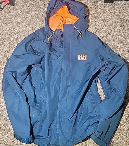 Helly Hansen Seven J Rain Jacket Men’s LG Dark Creek Zip Up Hooded Waterproof