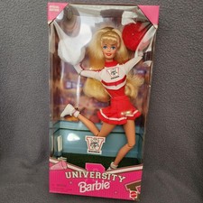 VTG 1996 UNIVERSITY CHEERLEADER BARBIE UNIVERSITY OF WISCONSIN BADGERS