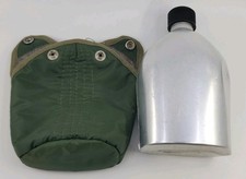Aluminum Canteen With Wool Insulated Pouch Camping Backpacking Hiking Japan