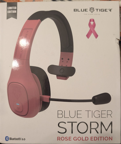 Blue Tiger Storm Wireless Bluetooth Headset ( Rose Gold Edition)