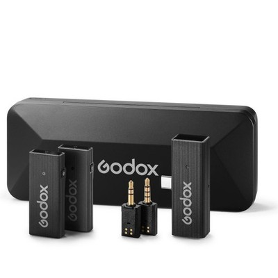 GODOX MOVELINK MINI UC 2.4GHz WIRELESS MICROPHONE SYSTEM KIT 2 - CLASSIC BLACK