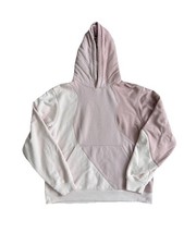 Alo Yoga Make Waves Hoodie Unisex Oversized Sweatshirt Pink Tonal Sunset Medium