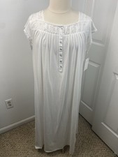 Eileen West XL Lawn 50.5  Nightgown Pink Flowers Romantic Feminine