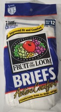 Vintage 1996 Fruit Of The Loom Boys Briefs Sz 12 Active Comfort 3 Pack New Nos