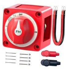300A Waterproof Battery Disconnect Switch 300A ON/OFF Single Circuit with Cable