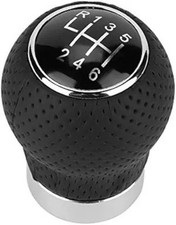 Gear Shift Knob Kit, 5/6 Speed Black ABS Universal Car Gear Shift Knob Stick Hea