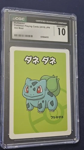 Bulbasaur Old Maid 2019 Japanese Pokemon Card JPN CGC 10