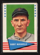 Rabbit Maranville 1961 Fleer Baseball Greats (F418-3) #124 TYW6
