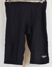 Speedo Men's Swimsuit Jammer Prolt Solid Black Size 30