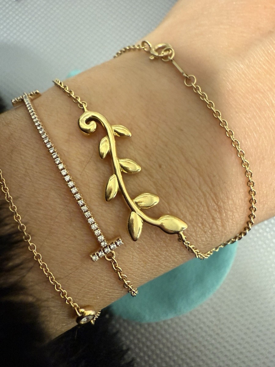Tiffany & Co. 18k Gold Paloma Picasso Olive Leaf Branch Pendant