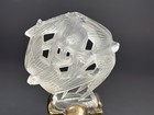 Vintage Antique Art Deco Art Nouveau Glass Lamp Finial 3 Swallows In Flight — photo 2
