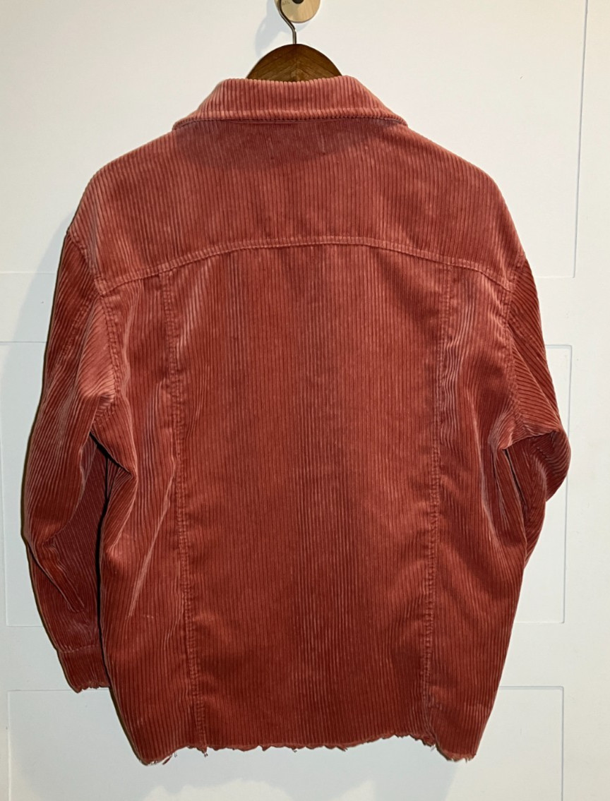 Love Tree Pink Button Down Shacket Jacket Corduro… - image 3