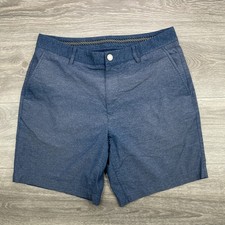Bonobos Golf Shorts Mens 33 Blue 8" Inseam Performance Stretch Sundried Wicking