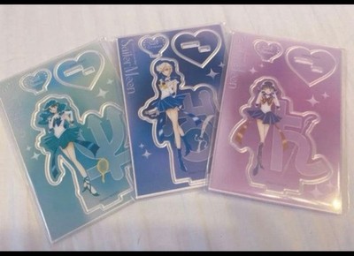 Sailor Moon Acrylic Stand Uranus Neptune Saturn New and Unopened Rare Anime