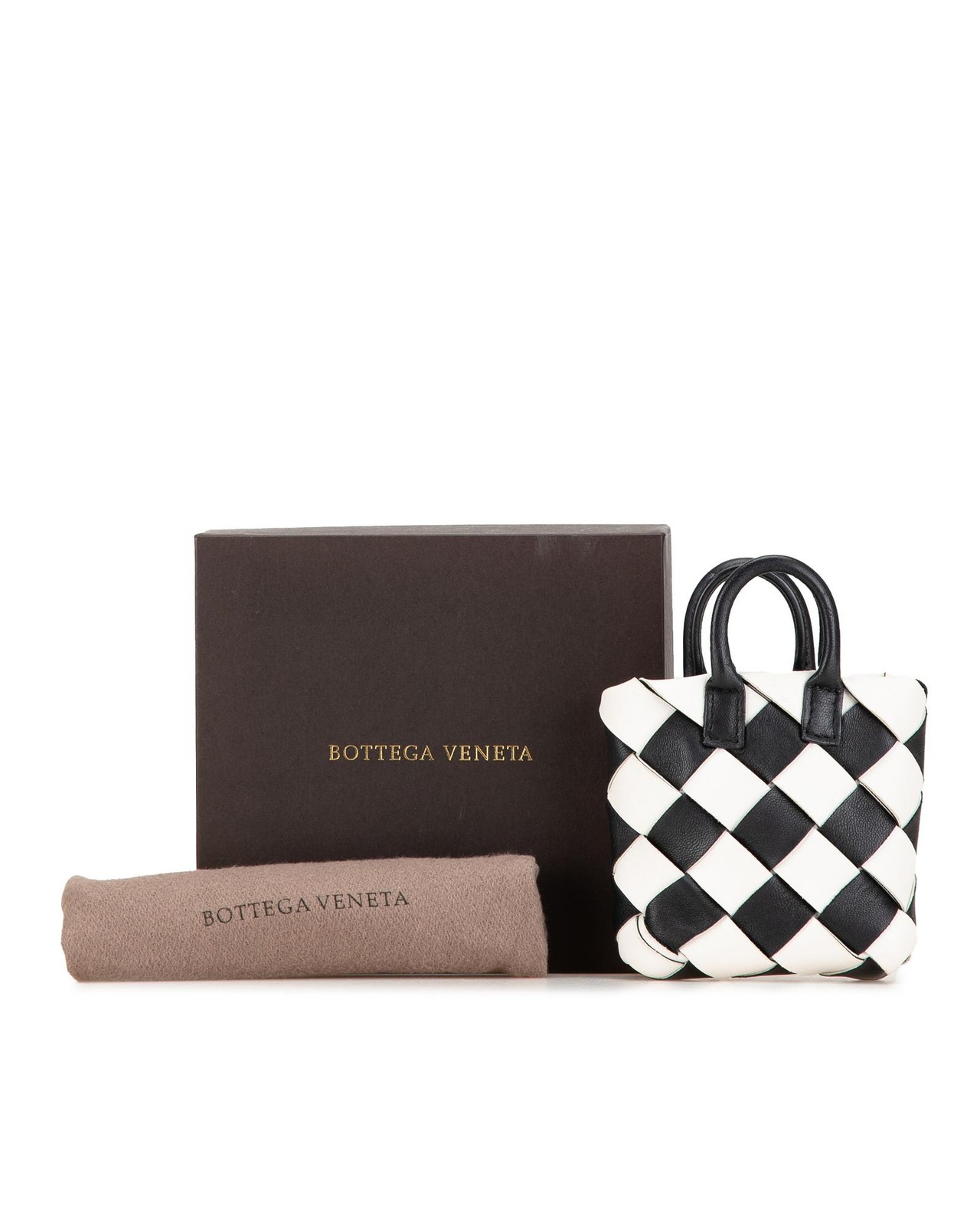 Preloved bottega veneta Intrecciato Small Top Handle Bag Women Black Key Chains thumbnail 9