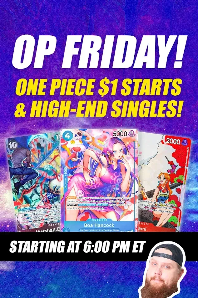 OP Friday! One Piece $1 Starts & High-End Singles Auctions!