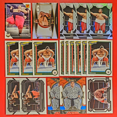 Yokozuna Lot 19 Cards WWE Parallels Inserts SPs Base