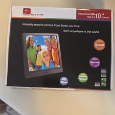PIX-Star FotoConnect XD 10" LED Wi-Fi Photo Frame Black 8GB Email Web Album
