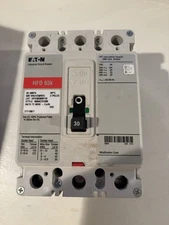Eaton Cutler Hammer HFD3030BP10 Circuit Breaker, 3 Pole 30 Amp, 65K