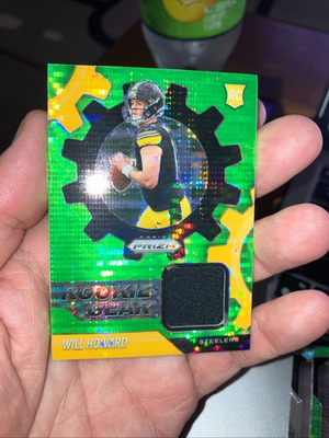 #ad #ad FRESH PULL 2025 Prizm Will Howard Rookie Gear Patch RC Green Pulsar #RGR WHD $24.00