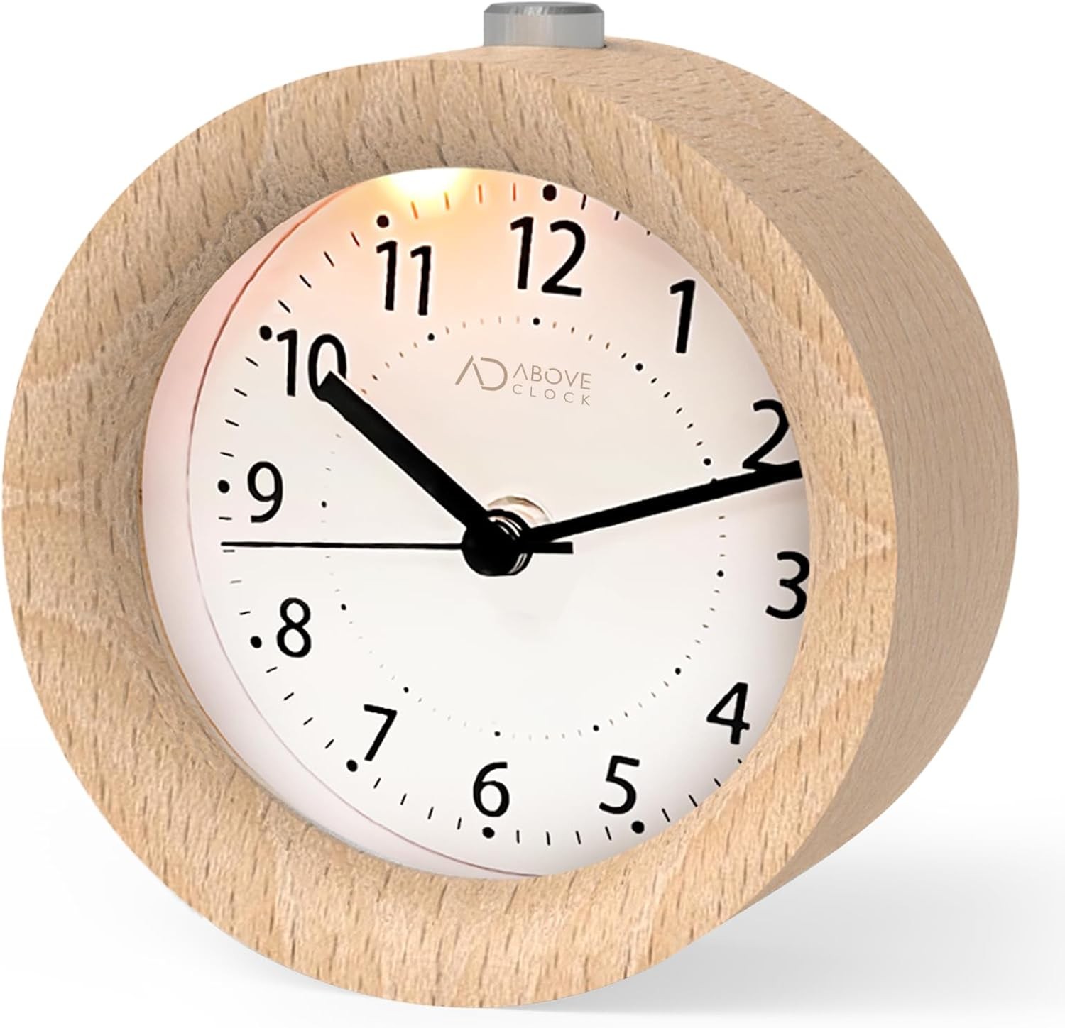 aboveClock Alarm Clock Bedside, No Ticking Bedside Clock with Snooze and Night
