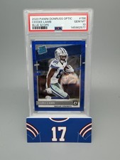 Ceedee Lamb 2020 Donruss Optic Blue Scope Rated Rookie Card #156 PSA 10. rookie card picture
