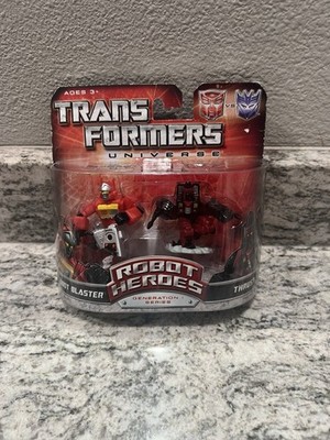 Transformers Universe Robot Heroes G1 Series Blaster Vs Thrust 2-pack New 2008 
