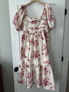 Abercrombie Emerson Poplin Puff Sleeve Midi Dress | eBay Abercrombie Emerson Poplin Puff Sleeve Midi Dress | eBay