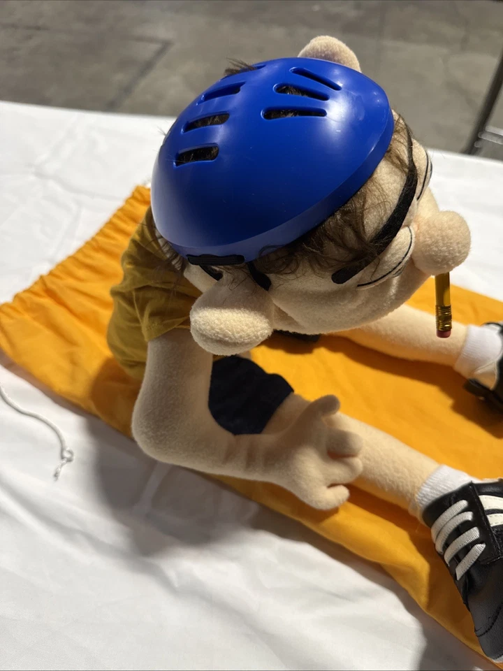 Jeffy Puppet SML Puppet With Helmet, Shoes, Diaper, Shirt, Pencil (latest model) - Image 3 of 4