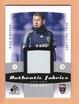 2011 SP Game Used MLS Authentic Fabrics #NR Nick Rimando Jersey - Flat S/H