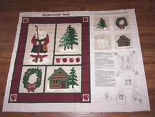 CRANSTON "NORTHWOODS NOEL" WALL HANGING FABRIC PANEL BY LESLIE BECK