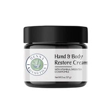 Henna Cosmetics Hand & Body Restore Cream 2 oz. |  With Argan Oil & Green Tea