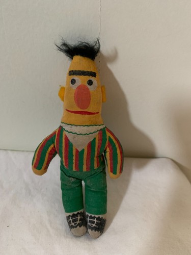 Sesame Street Oscar the Grouch Big Bird Bert Plush Toy 4.5" Vintage 1970s - Picture 9 of 12