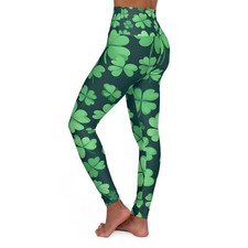 St. Patrick s Day - High Waisted Yoga Leggings