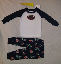 Gymboree Football Gymmies Pajamas Size 12-18 Months NWT
