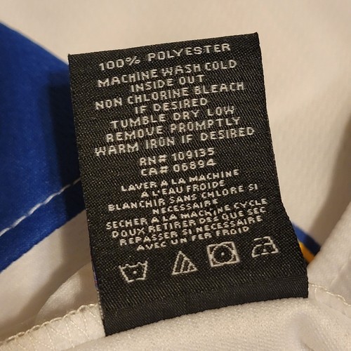 NBA Mens Jersey Top Golden State Warriors Embroidered Button Front Size Large - Picture 6 of 6