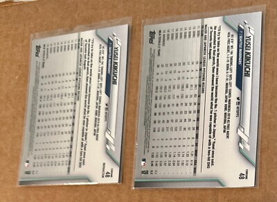 2020 Topps Chrome Refractor & Negative YUSEI KIKUCHI #48 Seattle